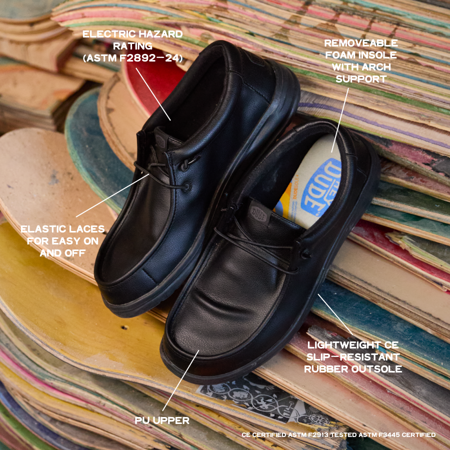  Wendy Work CE Classic Slip Resistant Wide - Black