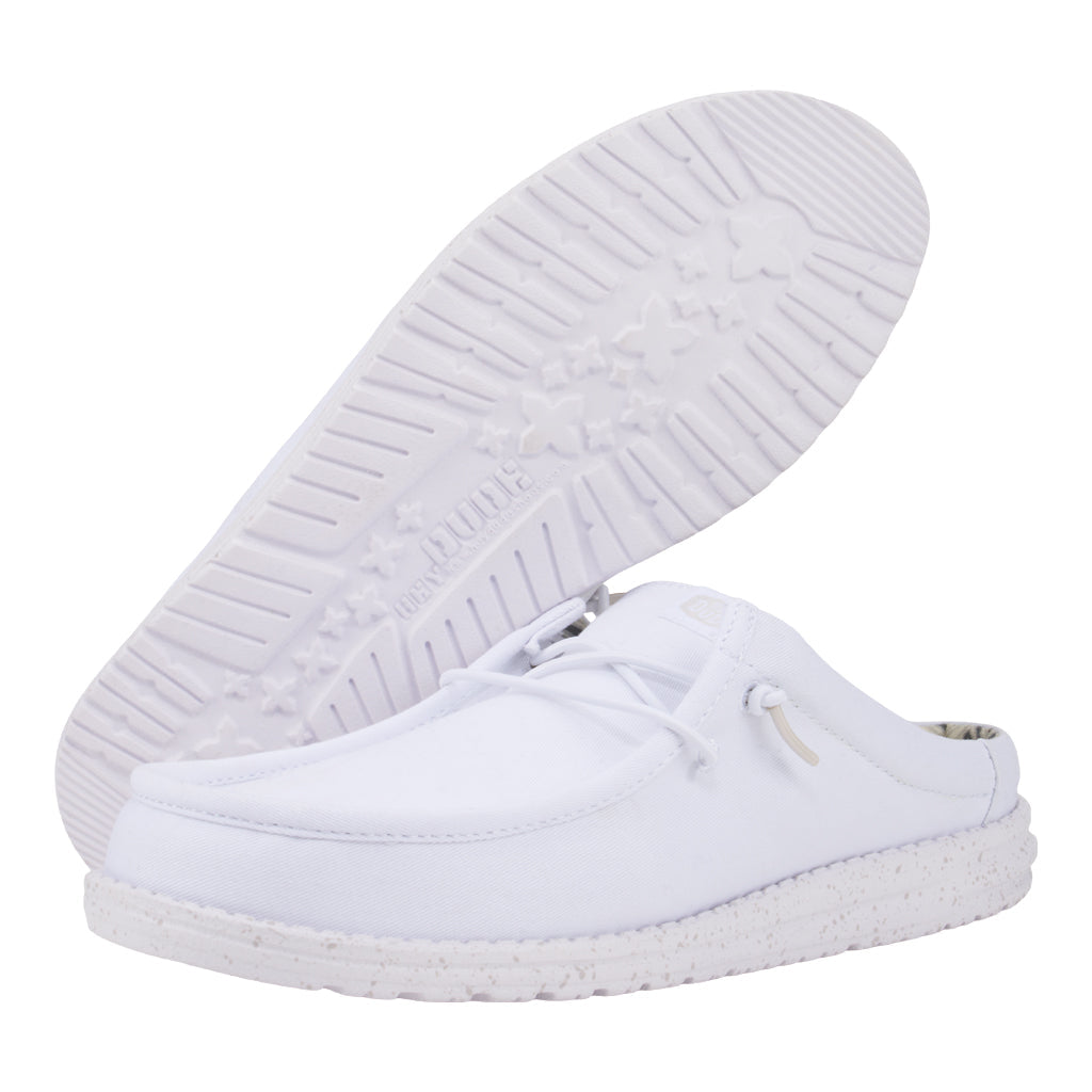  Wally Slip Stretch Canvas - White/White