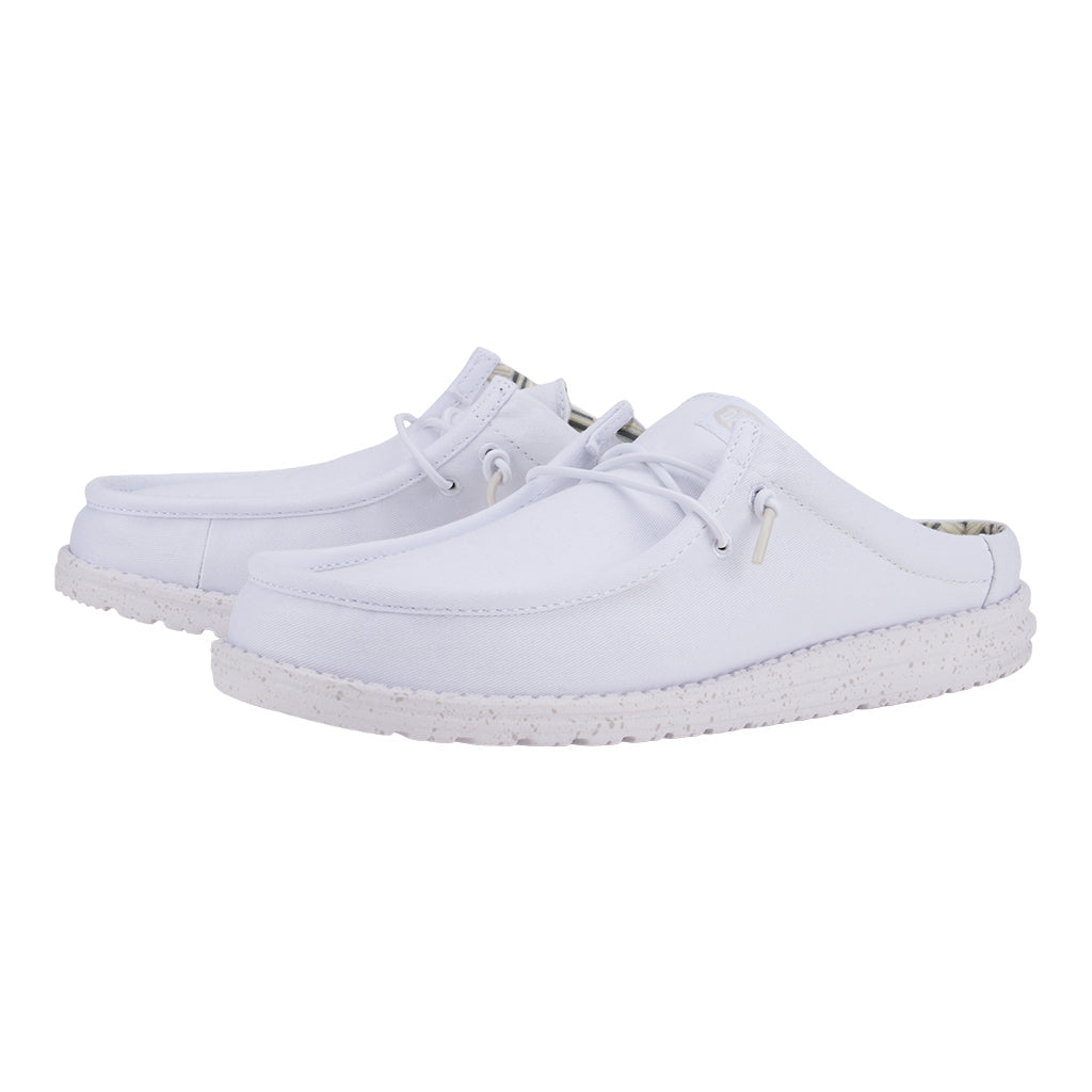  Wally Slip Stretch Canvas - White/White