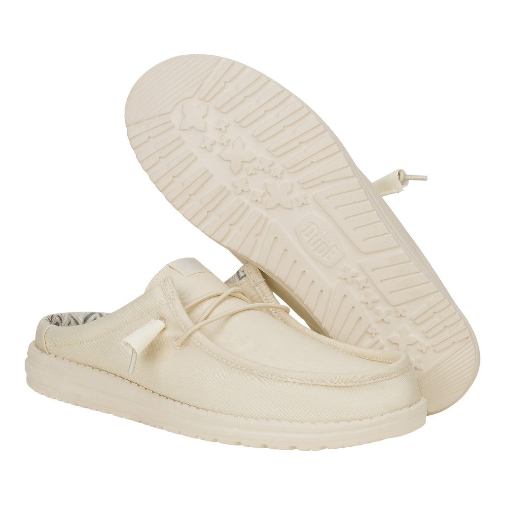  Wally Slip Stretch Canvas - Bone White