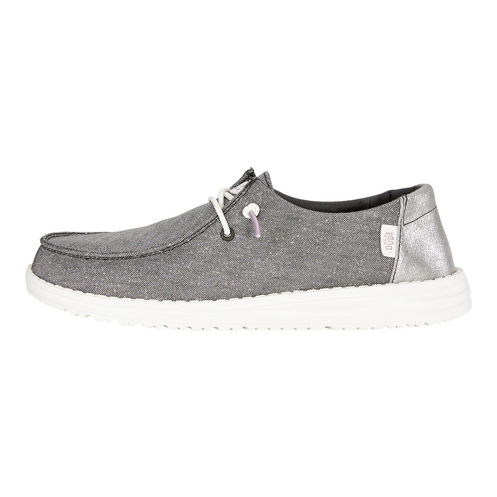  Wendy Metallic Sparkle Wide - Charcoal
