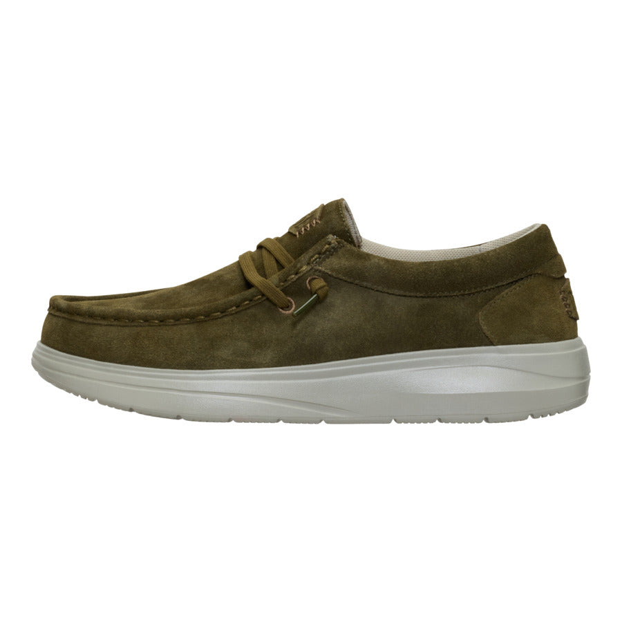  Wally Comf Suede - Dark Olive/Stone Grey