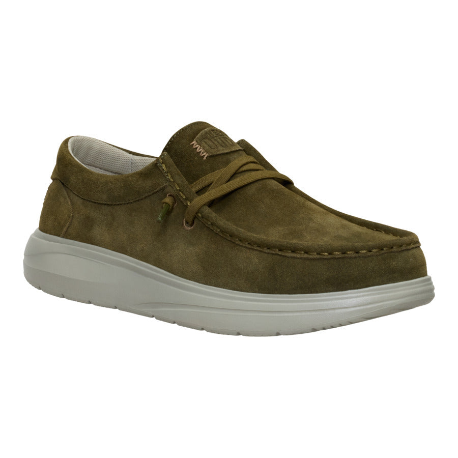  Wally Comf Suede - Dark Olive/Stone Grey