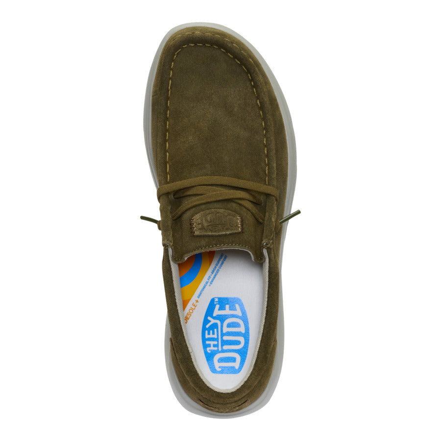  Wally Comf Suede - Dark Olive/Stone Grey