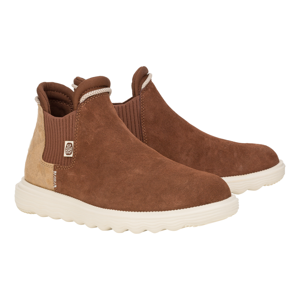  Branson Womens Suede Novelty - Brown/Snake