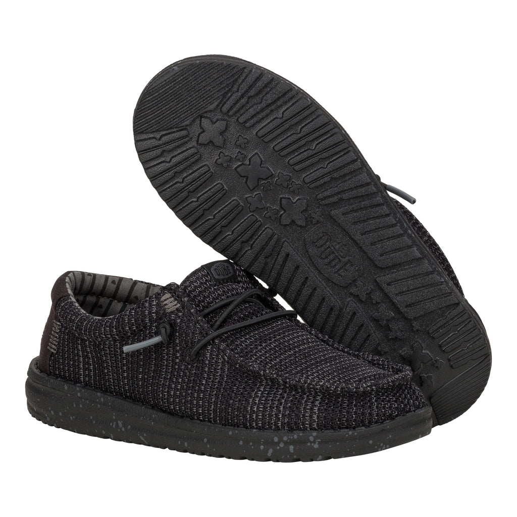  Wally Youth Stretch Mesh- Black/Black