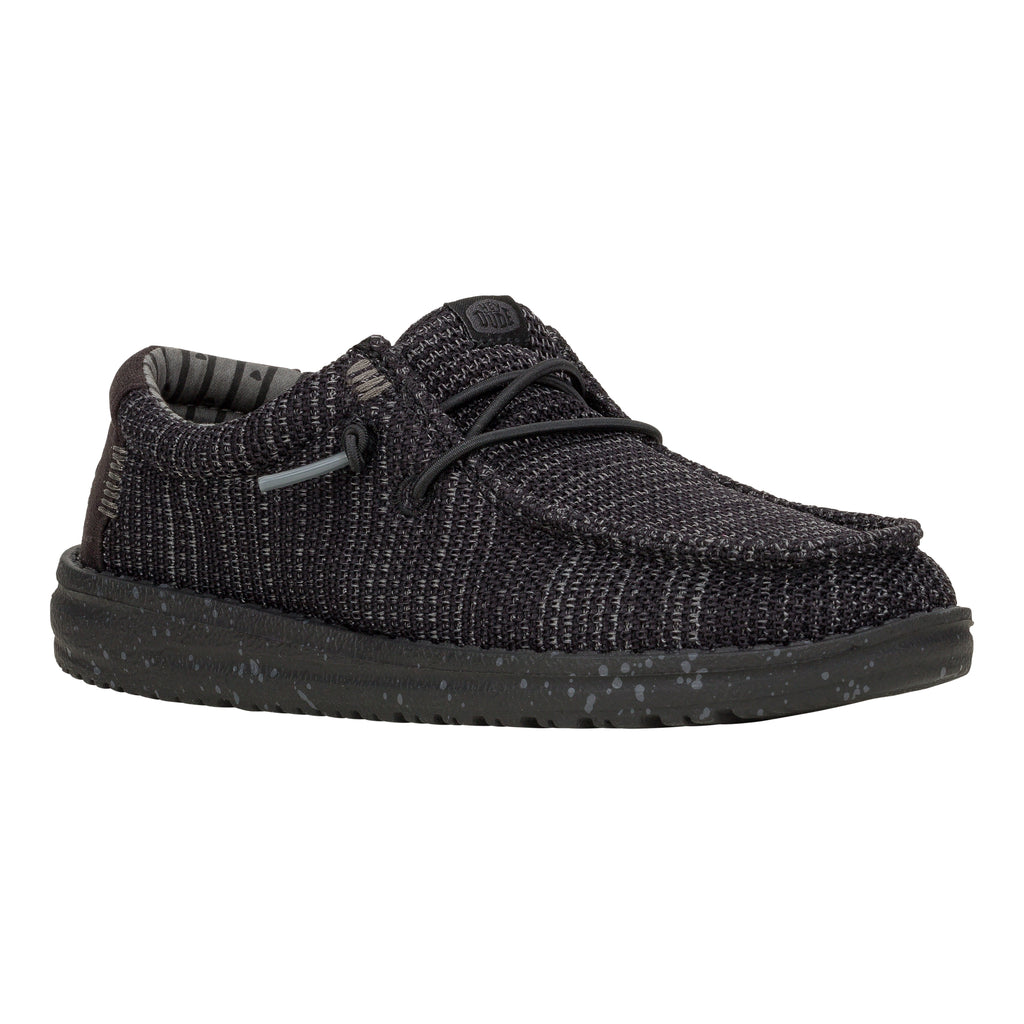  Wally Youth Stretch Mesh- Black/Black