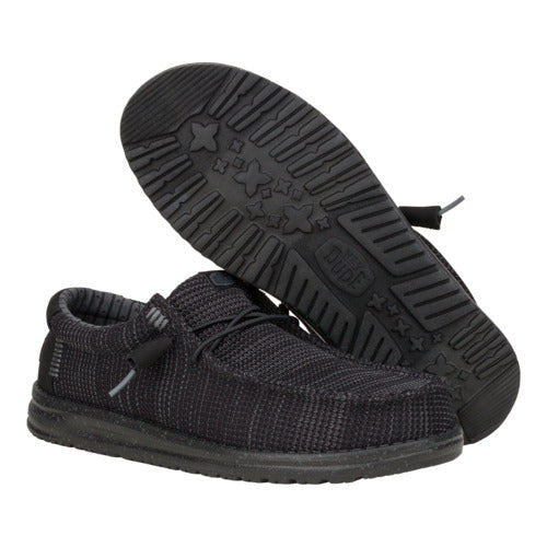  Wally Stretch Sox Wide - Black