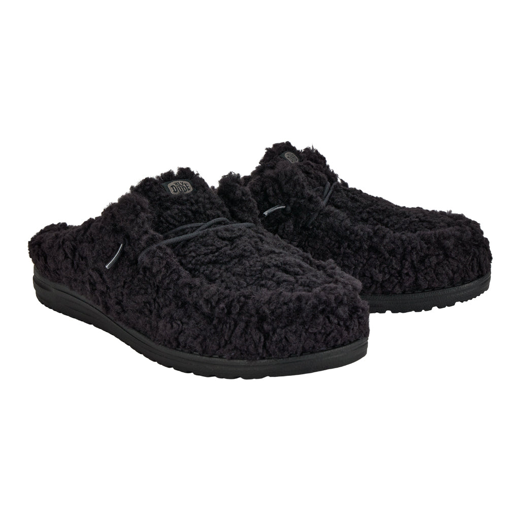  Wally Slipper - Cozy Black/Black