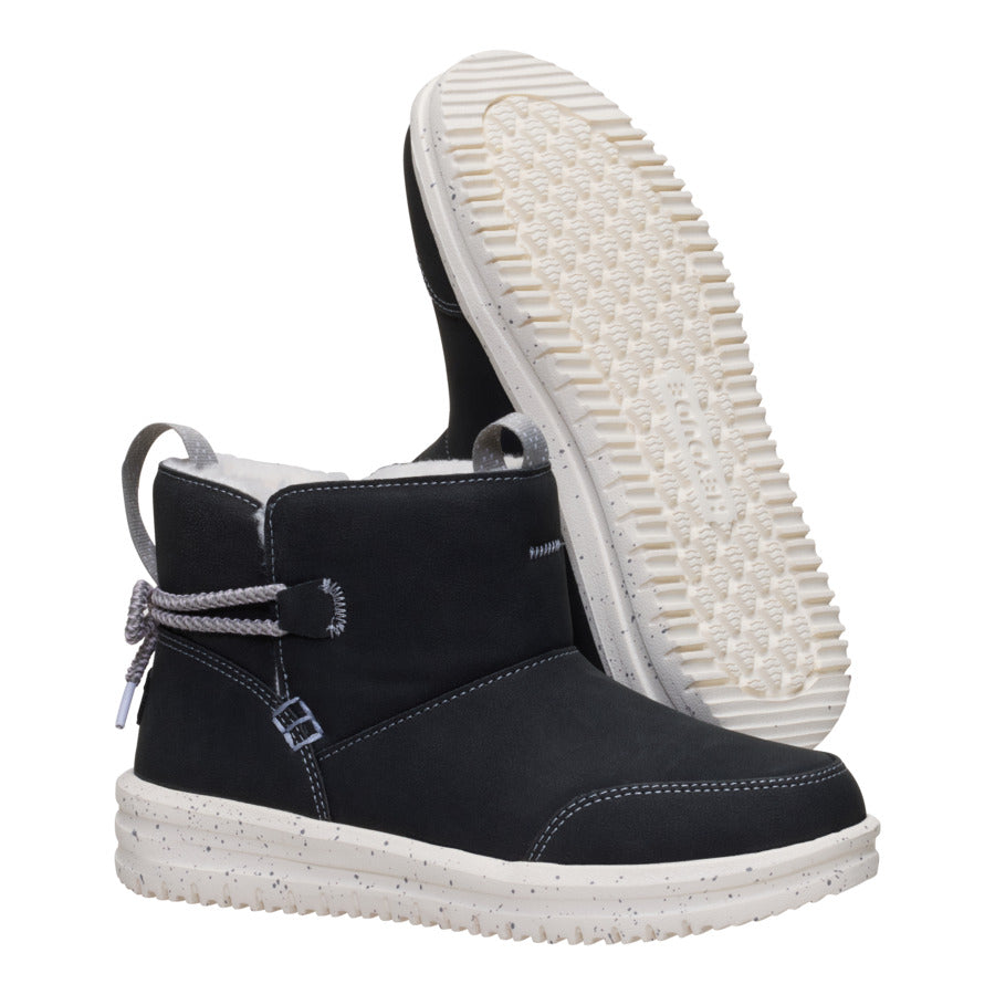  Camden Bow Boot Youth Cozy - Black