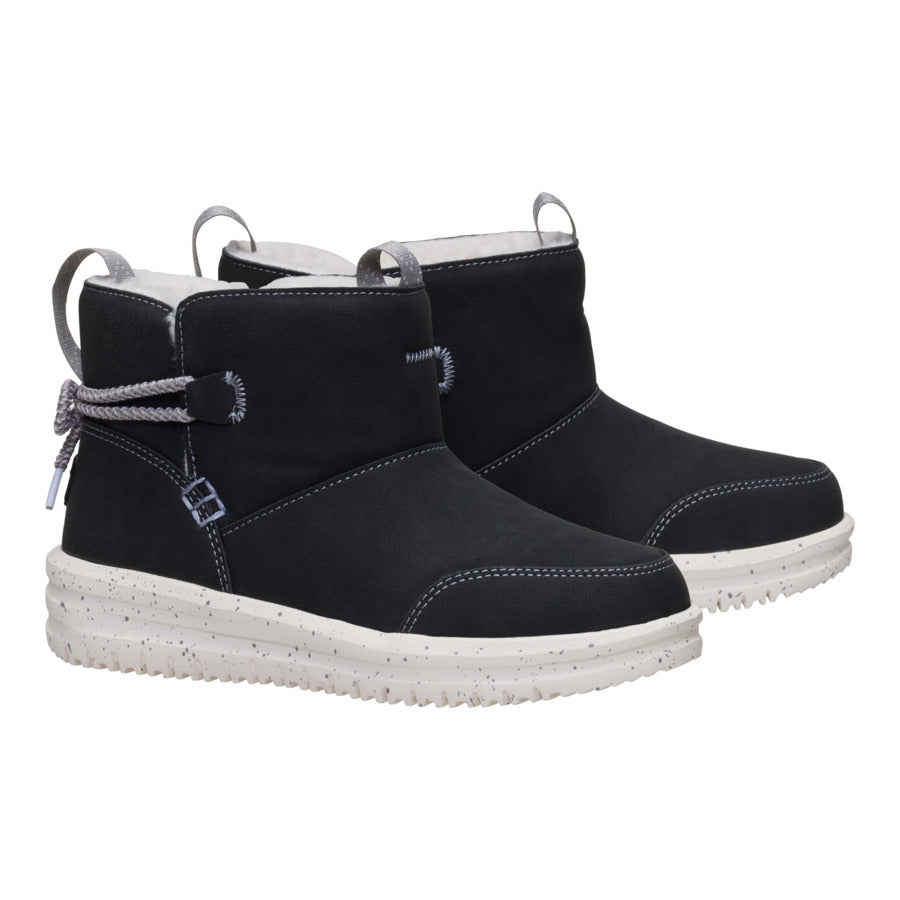  Camden Bow Boot Youth Cozy - Black