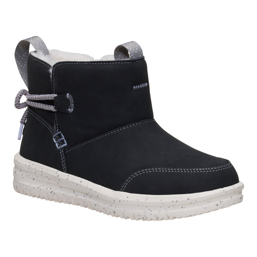  Camden Bow Boot Youth Cozy - Black