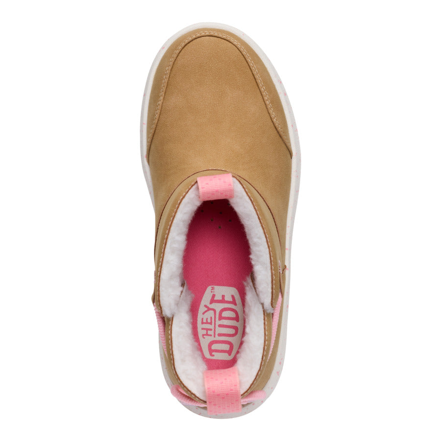  Camden Bow Boot Youth Cozy - Chestnut