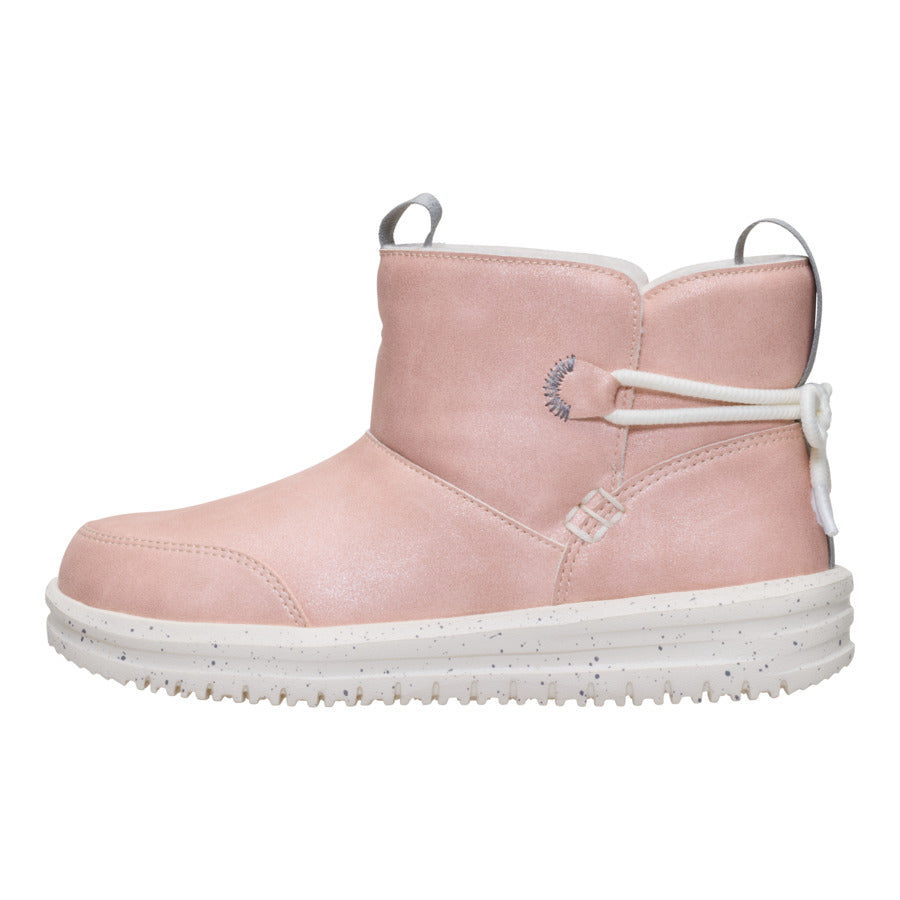  Camden Bow Boot Youth Cozy - Sparkle Pink