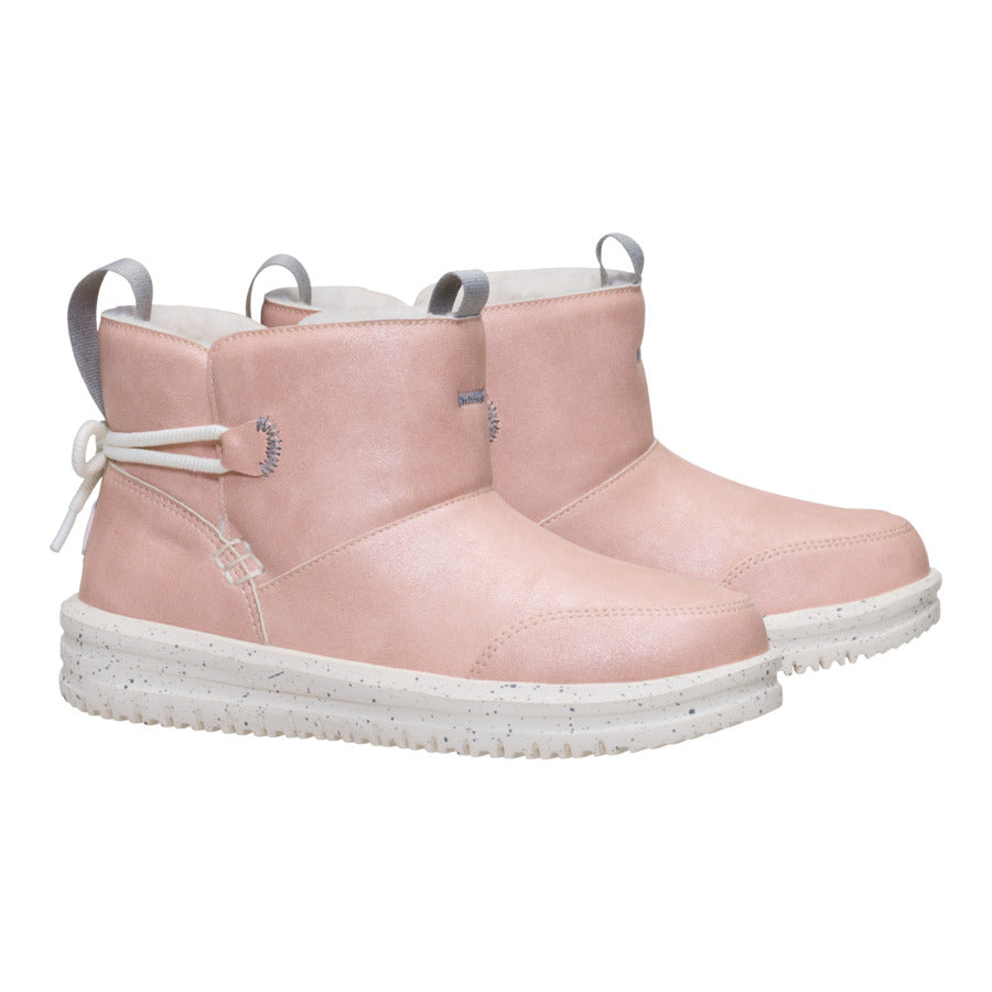  Camden Bow Boot Youth Cozy - Sparkle Pink