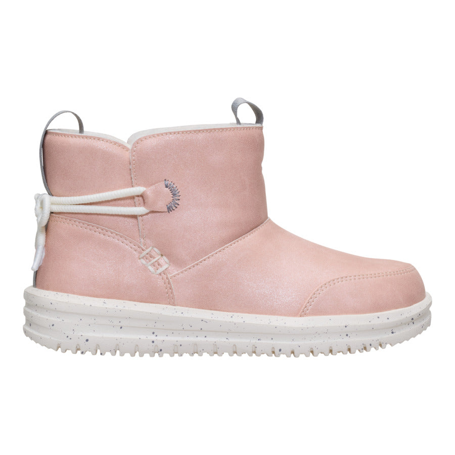  Camden Bow Boot Youth Cozy - Sparkle Pink