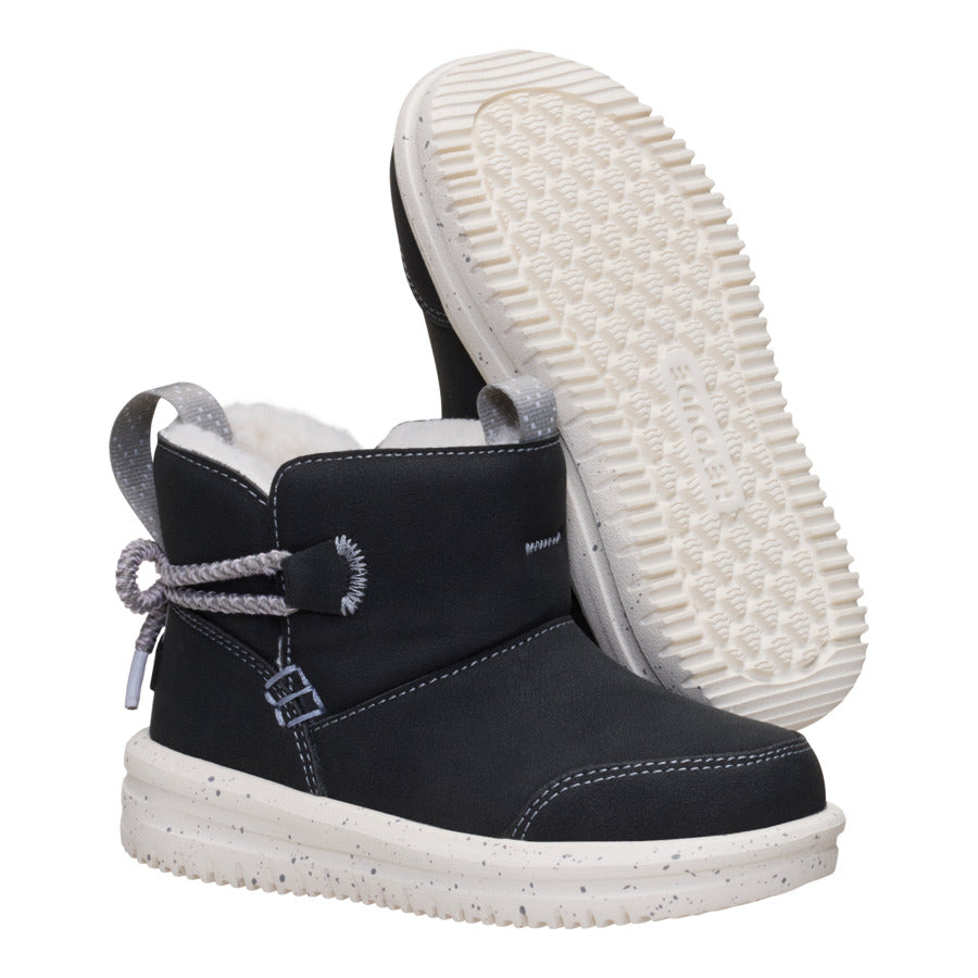  Camden Bow Boot Toddler Cozy - Black