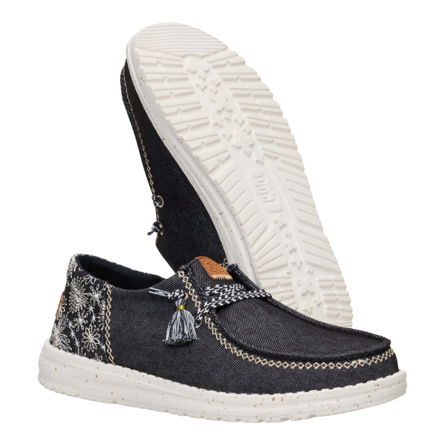  Wendy Funk Embroidered Floral - Black