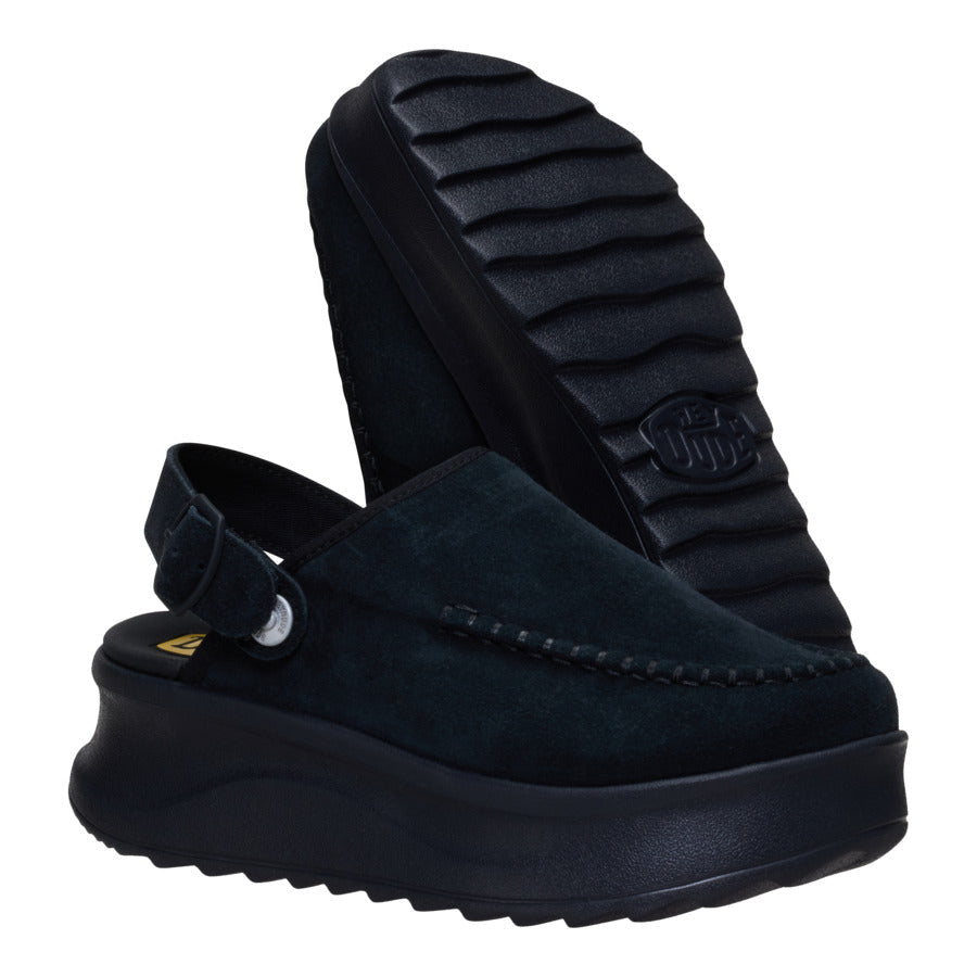  Delray Clog Suede - Black