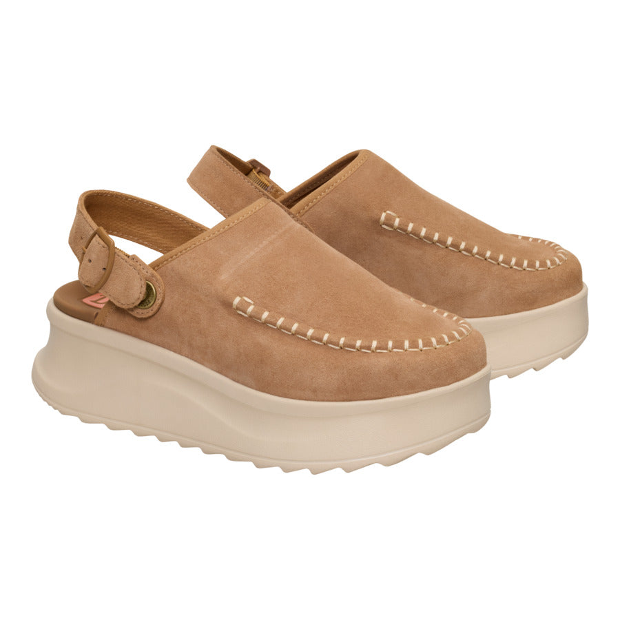  Delray Clog Suede - Tan