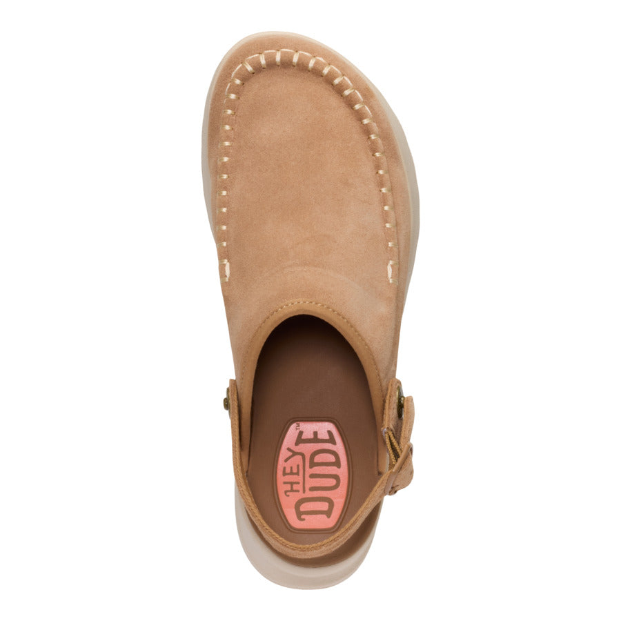  Delray Clog Suede - Tan