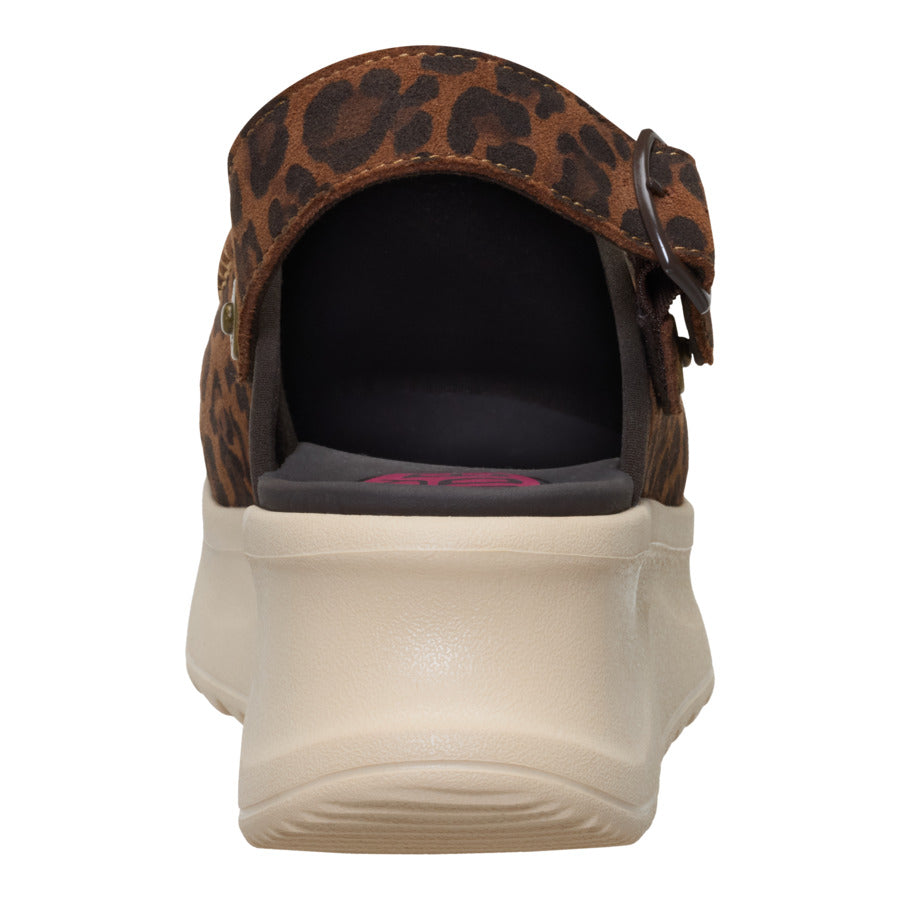  Delray Clog Suede - Brown Leopard