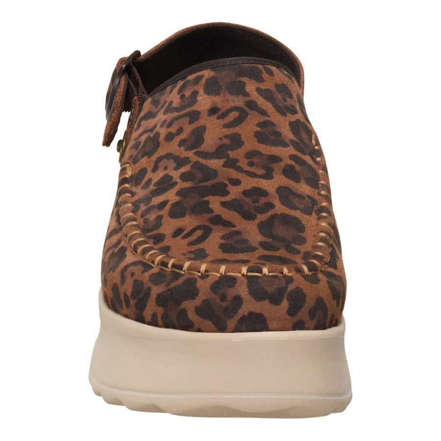  Delray Clog Suede - Brown Leopard