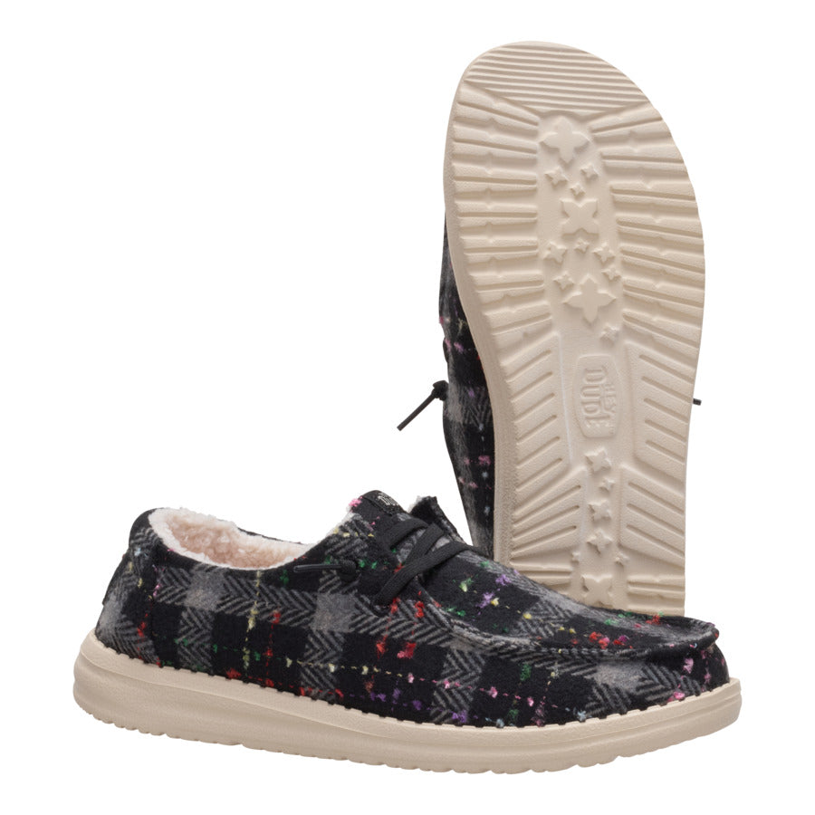  Wendy Confetti Plaid Cozy - Black/Multi