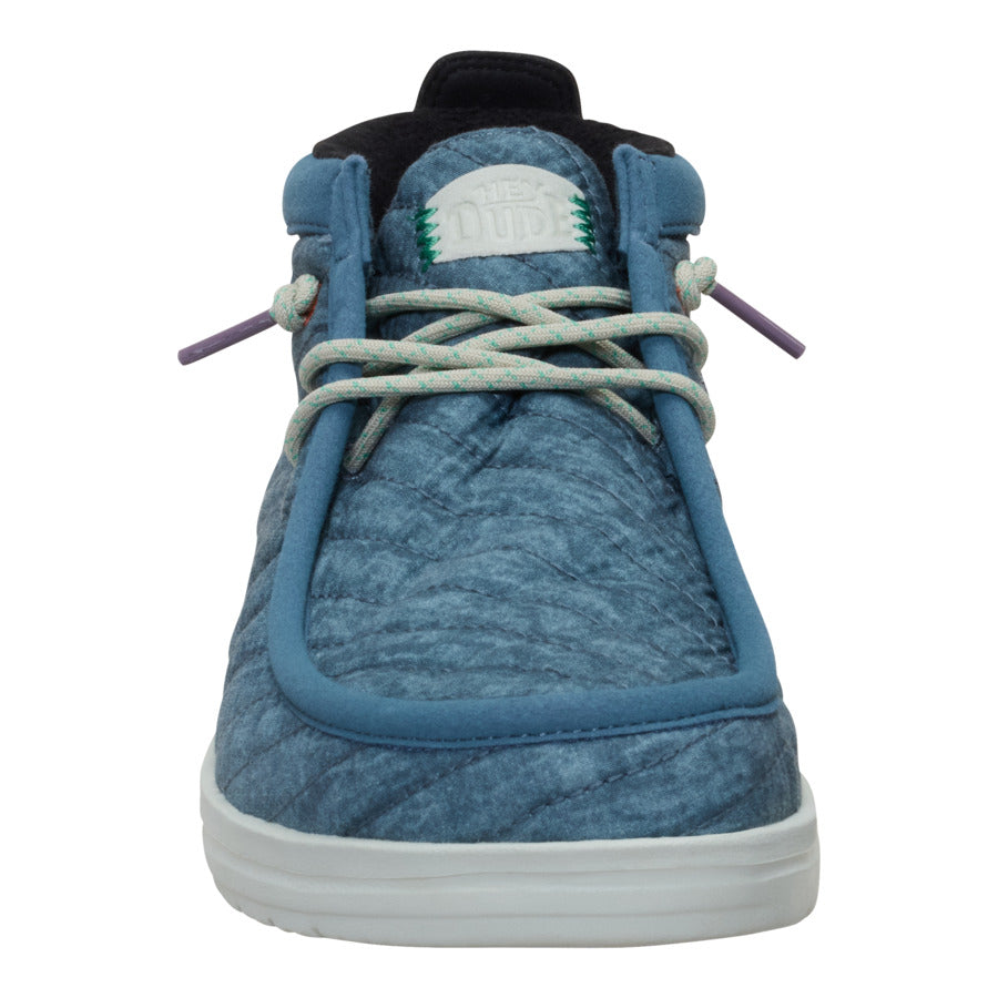  Wally Mid Gripr Washed Quilt - Stormy Blue/Multi