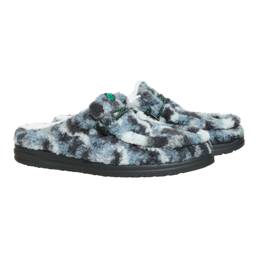  Wally Slipper Cozy Camo - Stormy Blue/Camo