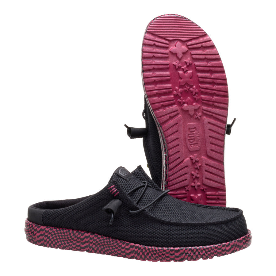  Wally Slip Warped Geo - Black/Fig Purple
