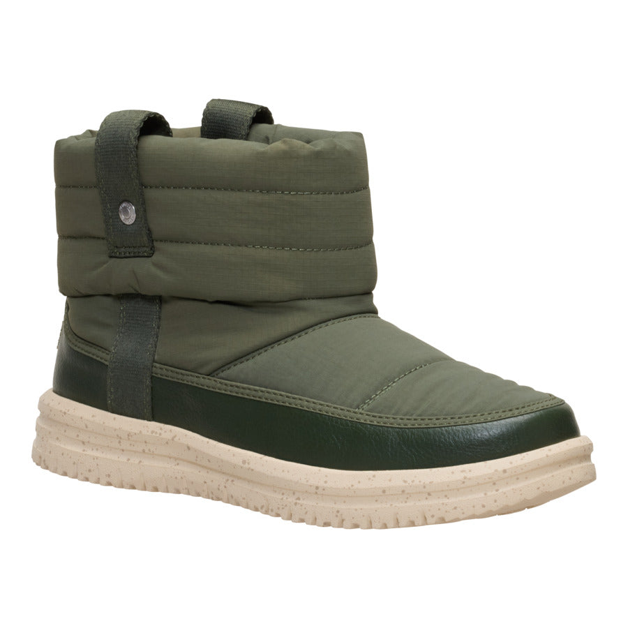  Camden Cuff Nylon Quilt - Dark Olive