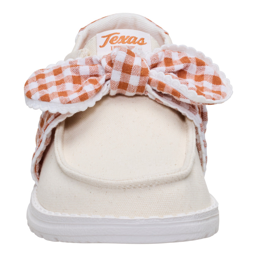  Wendy Bow Texas Longhorns - Wheat/Burnt Orange