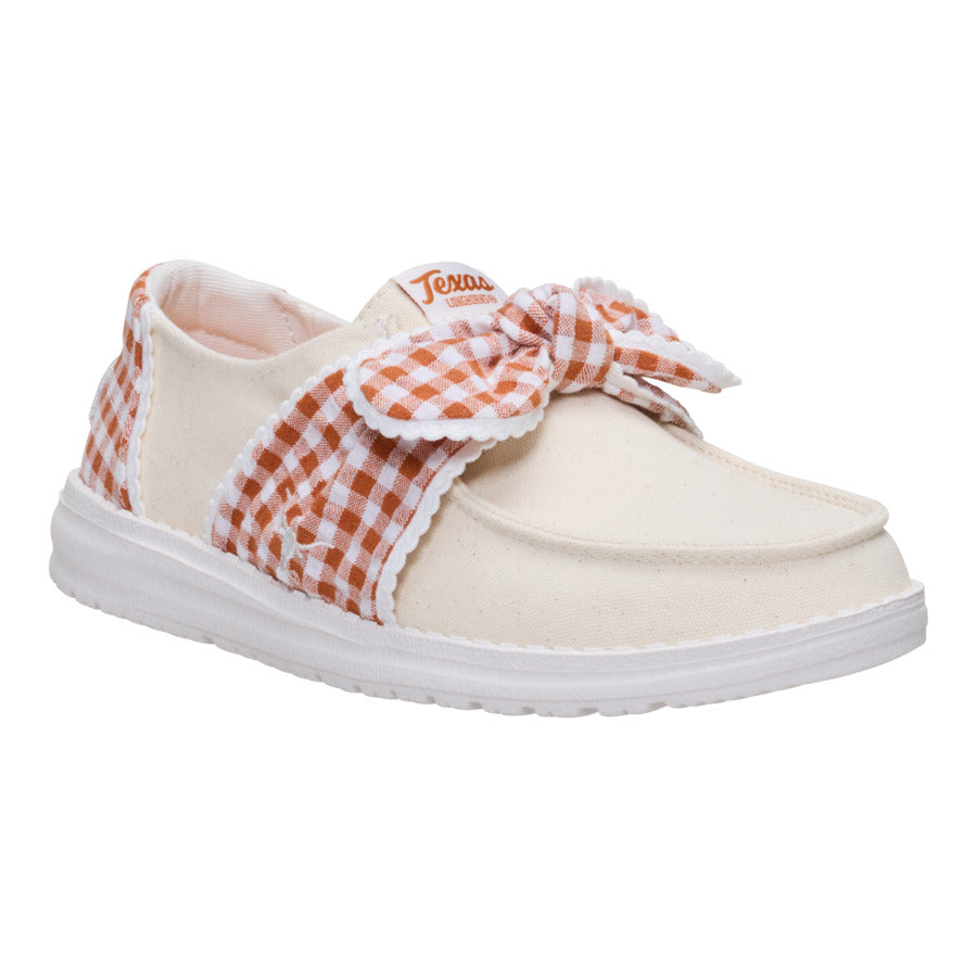  Wendy Bow Texas Longhorns - Wheat/Burnt Orange