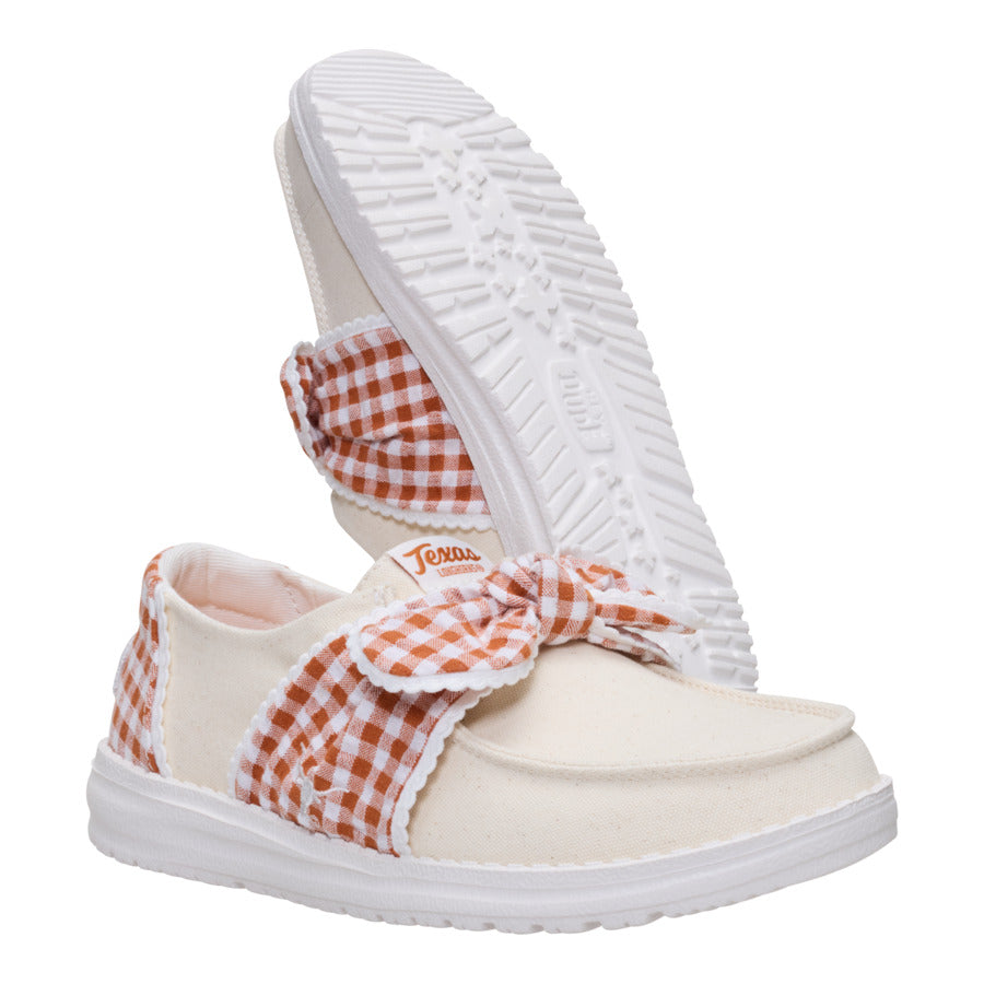  Wendy Bow Texas Longhorns - Wheat/Burnt Orange