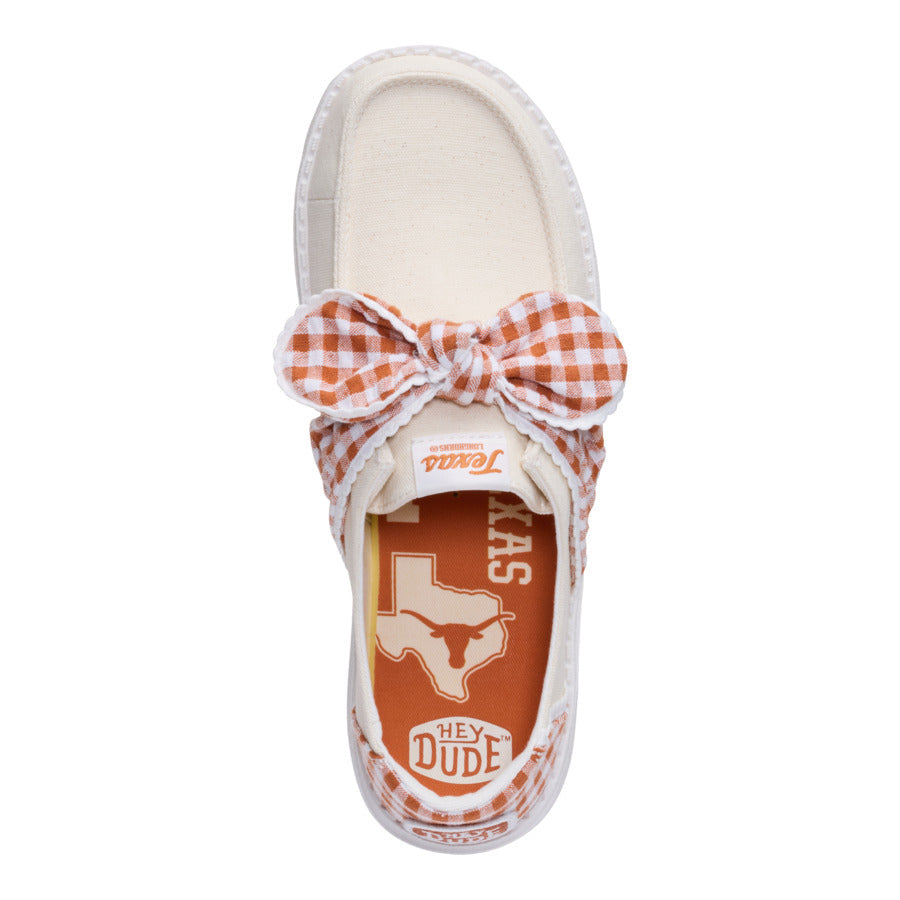  Wendy Bow Texas Longhorns - Wheat/Burnt Orange