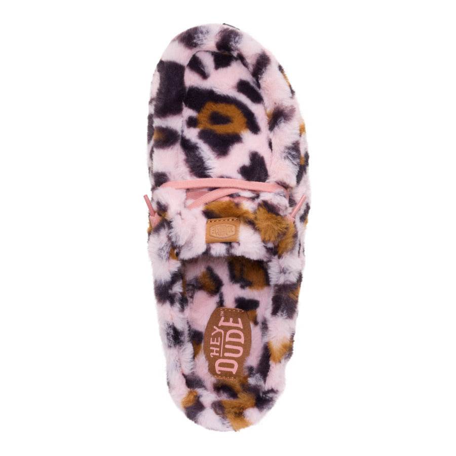  Wendy Slipper Leo Fur - Pink/Multi
